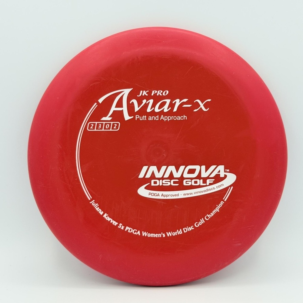 Innova JK Pro Aviar-X 175g Red Disc Golf Putter Disc 2 3 0 2 USA Juliana Korver